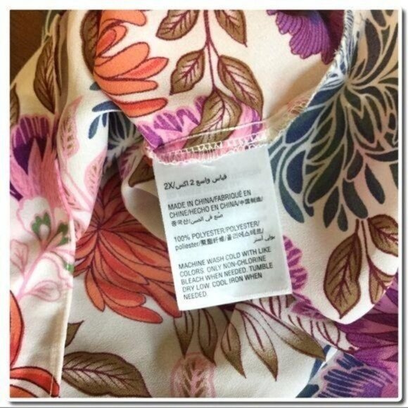 INC 𝅺off Shoulder Floral Blouse - Picture 6 of 6